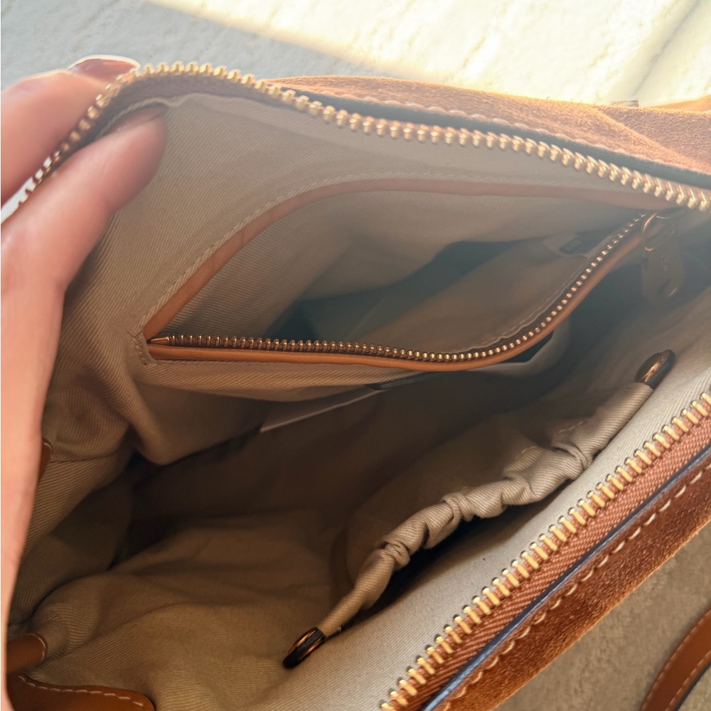 Chloé Brown Suede & Leather Shoulder Bag - Picture 4 of 8